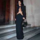 Fashion Black  Cut Out Maxi Dress Bandage   s Long Sleeve Plunge Dress Elegant  Vestido