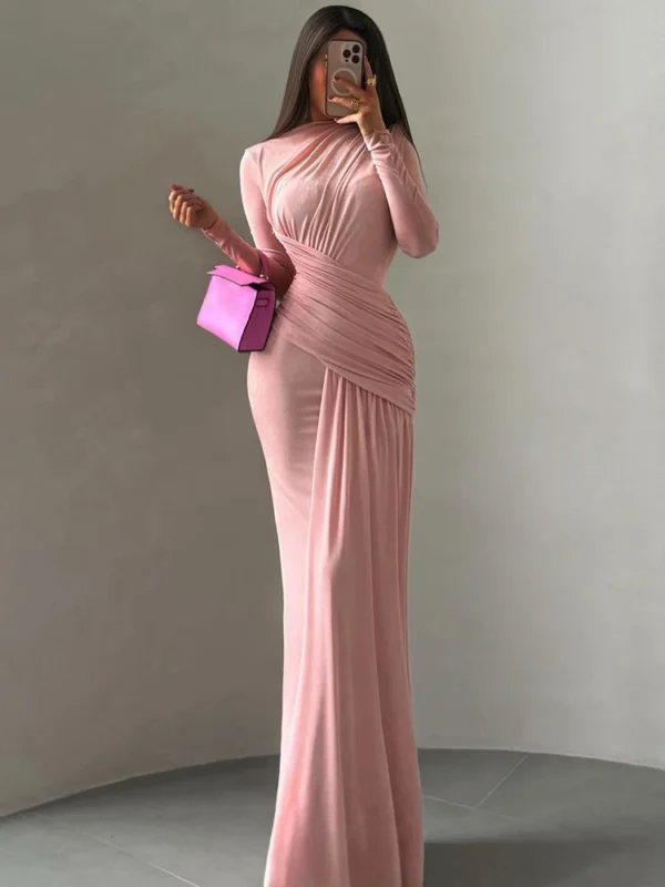 Long Sleeve Bodycon Elegant Maxi Dress