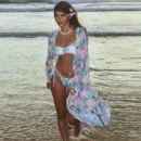 3 Pieces Micro Bikini Print Swimsuit