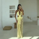 Yellow Two Piece Bikini Set