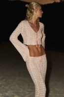 Crochet Knit 2 Piece Bikini Set m