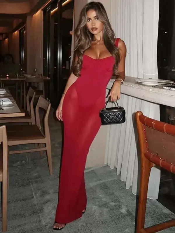 Bodycon Sleeveless Maxi Dress