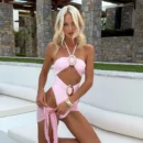 Pink One Piece Bikini