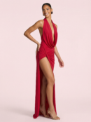 Halter Scoop Elegant Maxi Long Dress