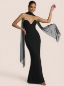 Elegant Off-shoulder Maxi Dress